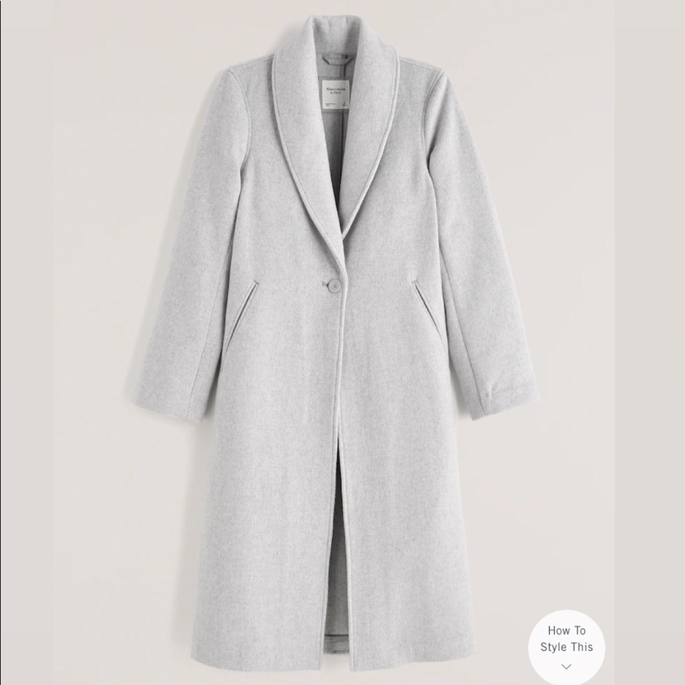 Wool-Blend Double Cloth Blanket Coat